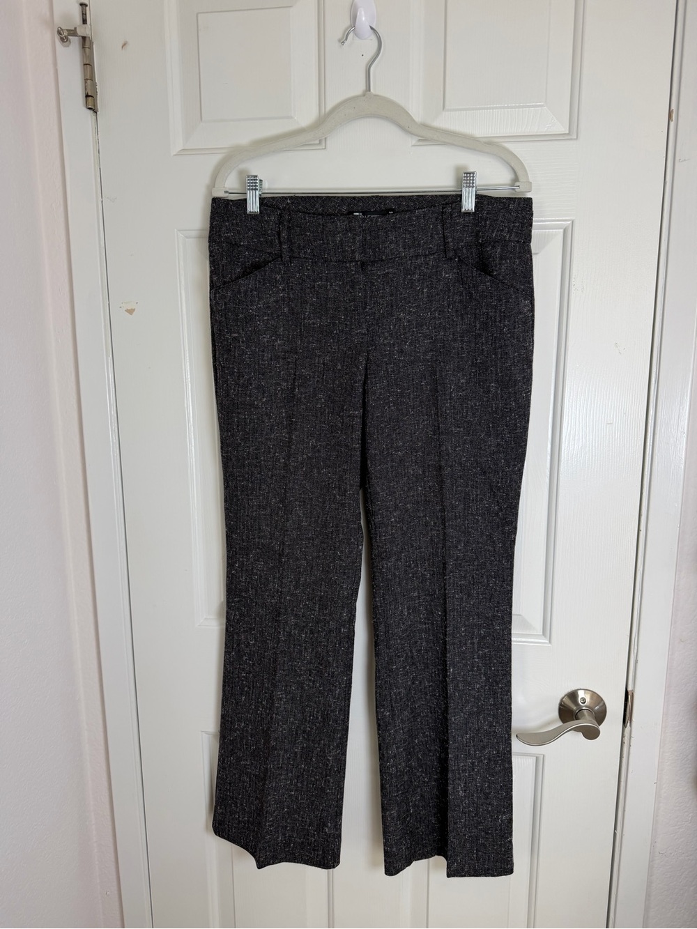 New York & Company  7th‎ Avenue Black and White Tweed pants Size 6P